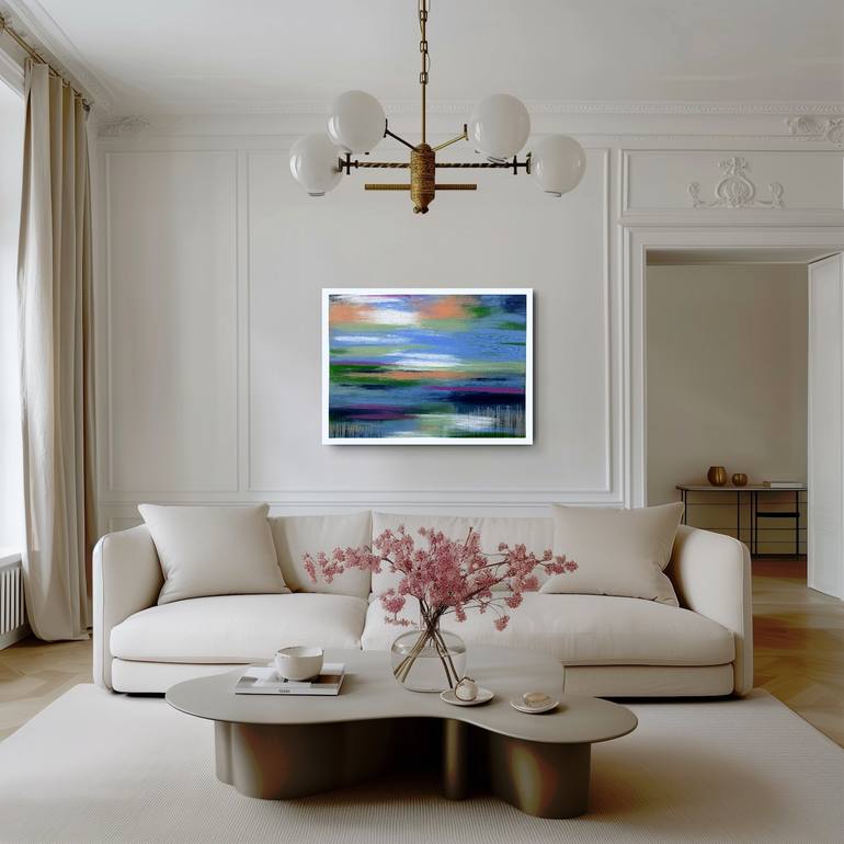 Original Abstract Landscape Painting by Natalia Shardakova