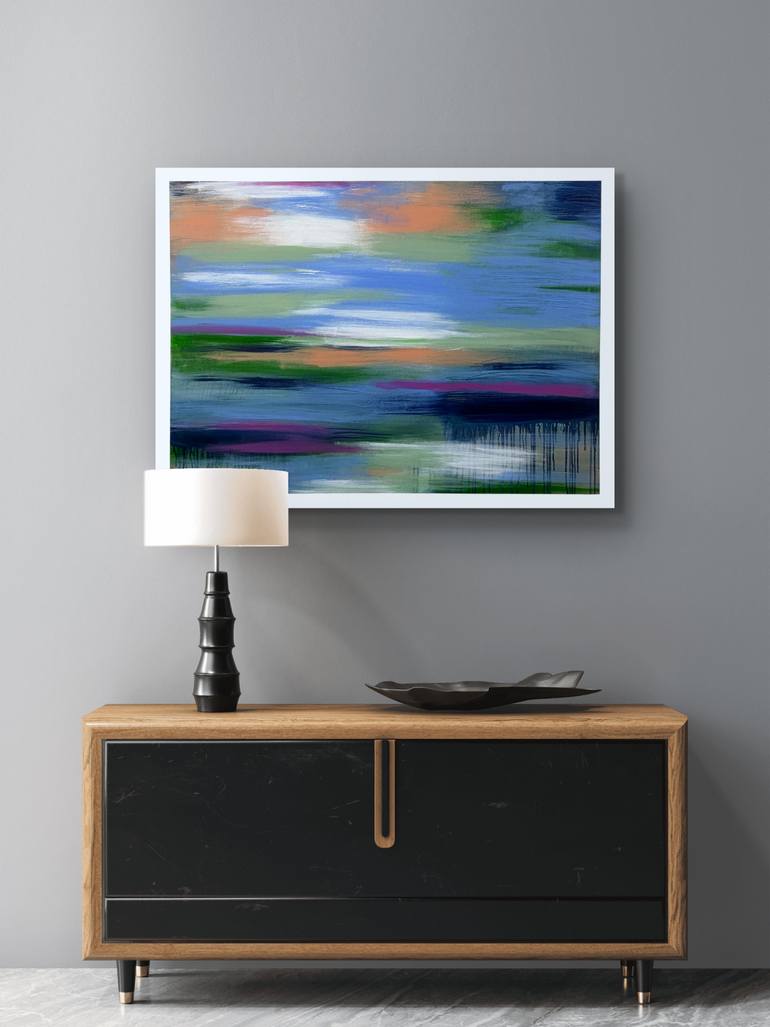 Original Abstract Landscape Painting by Natalia Shardakova