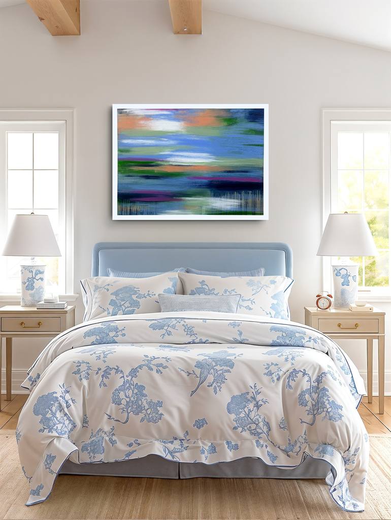 Original Abstract Landscape Painting by Natalia Shardakova