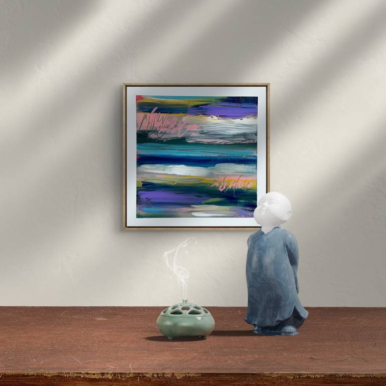Original Abstract Expressionism Landscape Painting by Natalia Shardakova