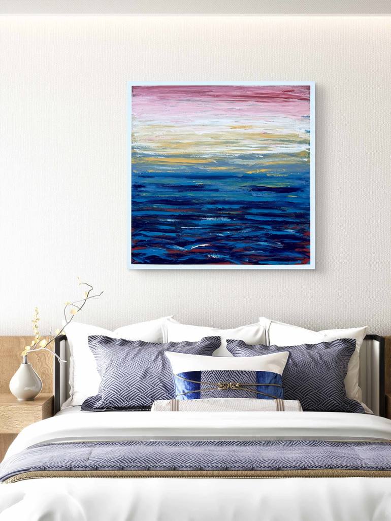Original Abstract Ocean Painting by Natalia Shardakova
