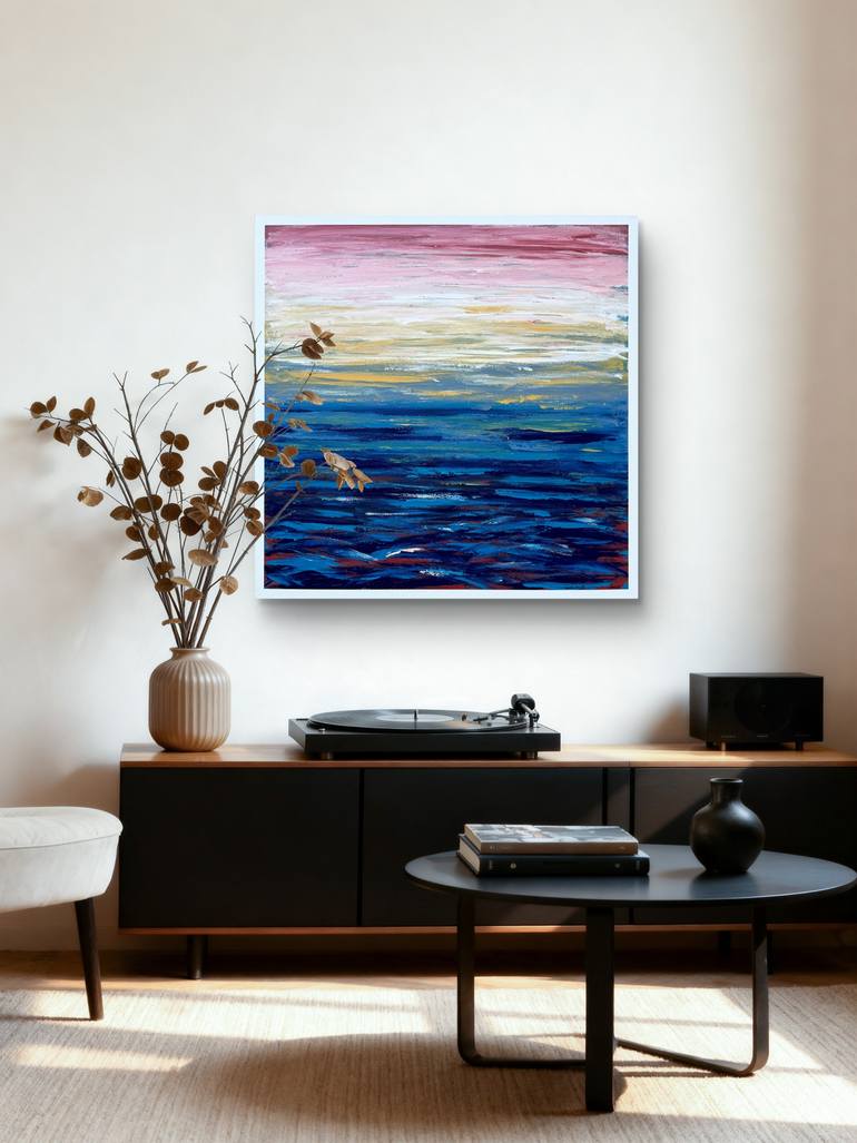 Original Abstract Ocean Painting by Natalia Shardakova