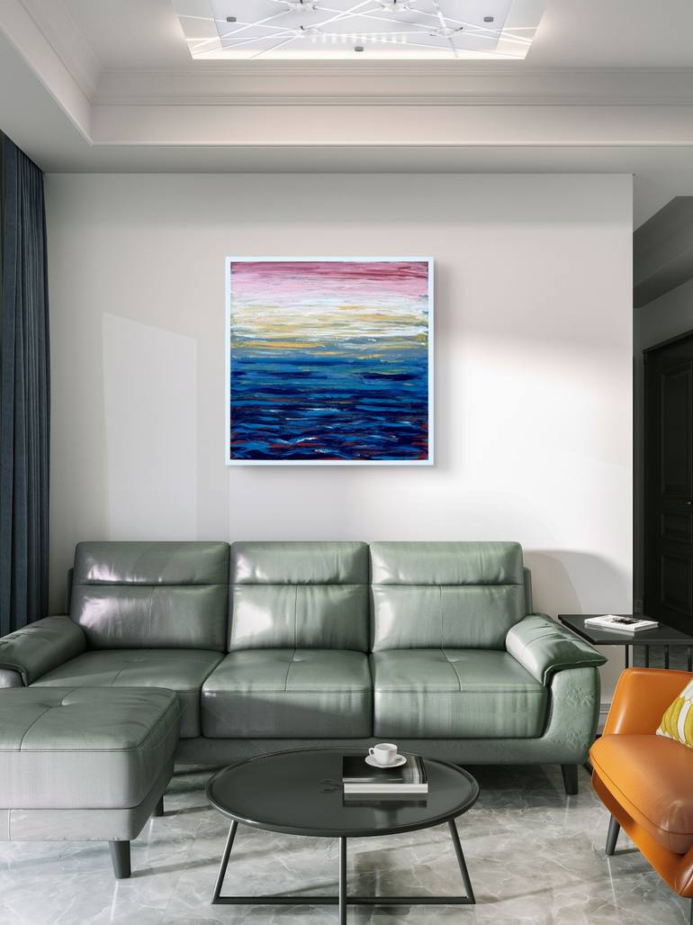 Original Abstract Ocean Painting by Natalia Shardakova