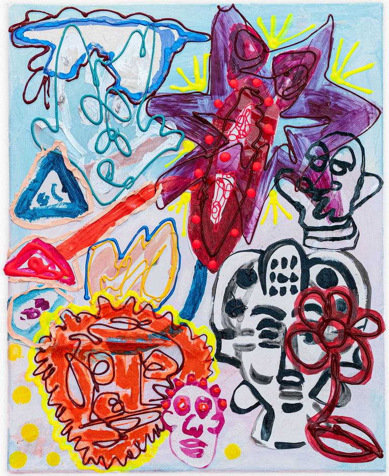 Original Fantasy Mixed Media by Yasmine Borro | Contemporary Art on Canvas | Free Your Mind