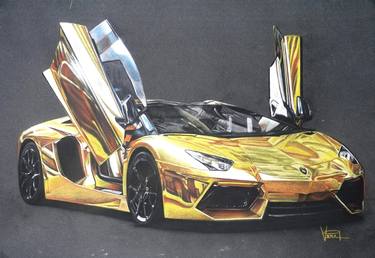 Gold Lamborghini thumb