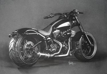 Original Realism Motorbike Drawings by Veri Apriyatno