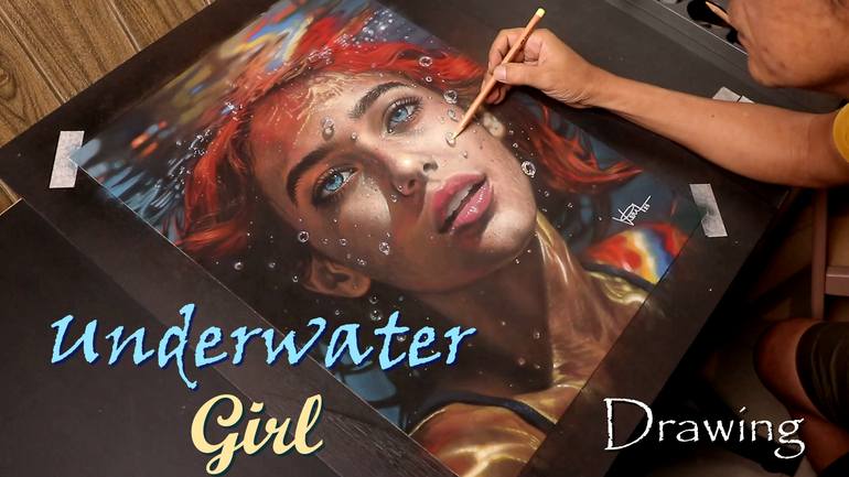 Original Realism Women Drawing by Veri Apriyatno