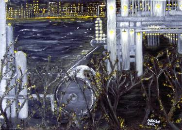 Original Expressionism Places Painting by Linda-Ann Patchett