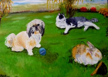 Original Realism Animal Painting by Linda-Ann Patchett