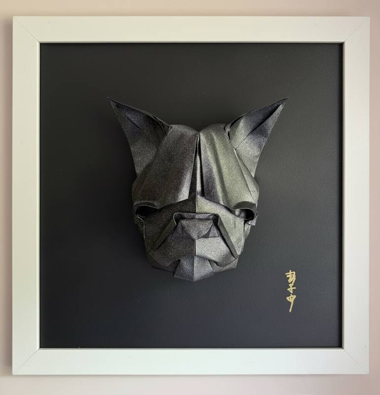 Original Dogs Sculpture by Andrew Pang | Pop Art Art on Paper | French Bull Dog