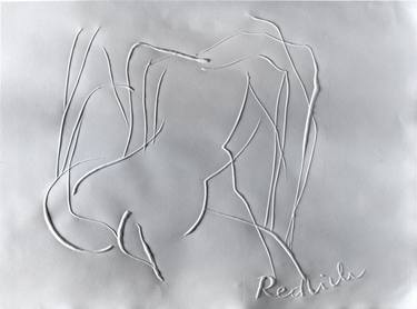 Original Abstract Expressionism Nude Printmaking by Ingrid Redlich-Pfund