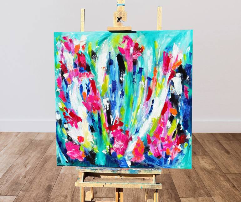 Original Abstract Painting by Jessie Hansen | Abstract Expressionism Art on Canvas | Forever Young
