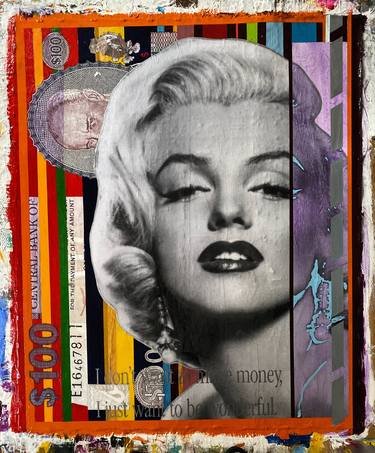 Original Street Art Celebrity Collage by J Roldan