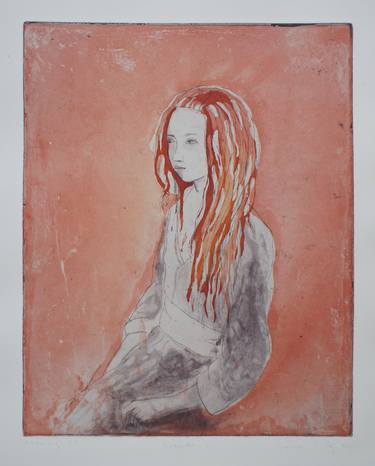 Dreads II. Etching. Limited edition of 1/ 25. Printed by the artist. thumb