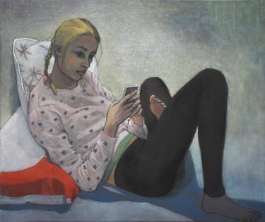 Original Figurative People Paintings by June Sira