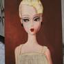 My childhood "barbie" Bild Lilli. I am making a series of paintings of my Lilli doll, the doll that is pre barbie.