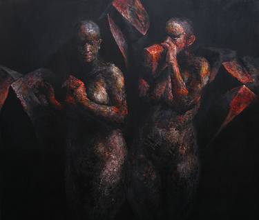 Original Figurative Nude Paintings by Nurettin Erkan