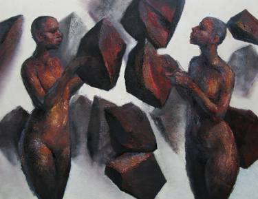 Print of Figurative Nude Paintings by Nurettin Erkan
