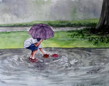 Original Children Painting by babu vijayanath