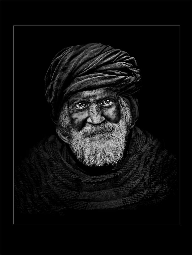 Original People Photography by Kaushik Majumder | Portraiture Art on Paper | The Old Man