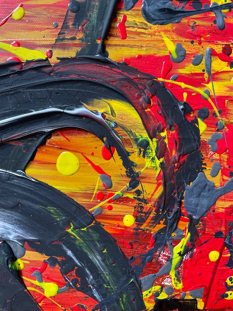 Original Abstract Expressionism Abstract Painting by Andriy Sondey
