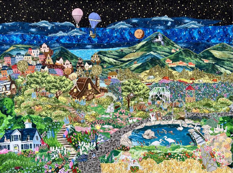 Original  Collage by rebecca plachte-zuieback