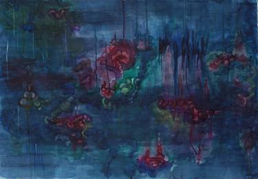 Original Abstract Expressionism Floral Paintings by Gianna Scarpello