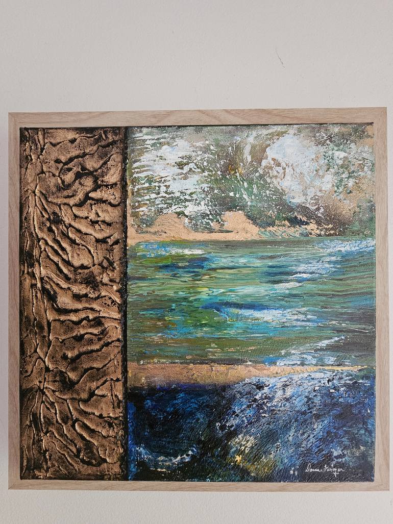 Original Abstract Painting by Donna Farmer | Abstract Art on Canvas | What the Water Keeps