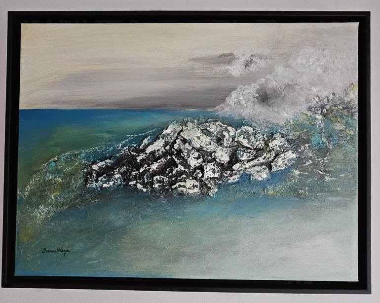 Original Abstract Painting by Donna Farmer | Abstract Art on Canvas | Beneath the Surface