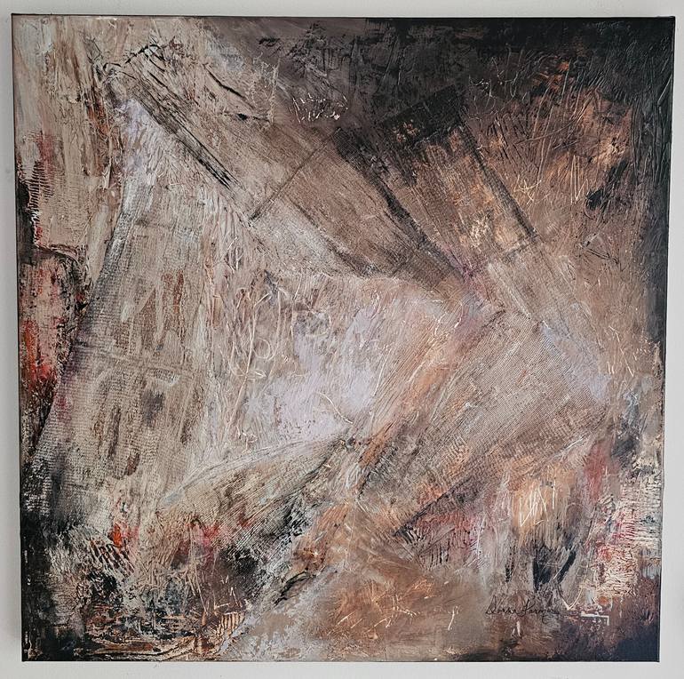 Original Abstract Painting by Donna Farmer | Abstract Art on Canvas | Out of the Ashes