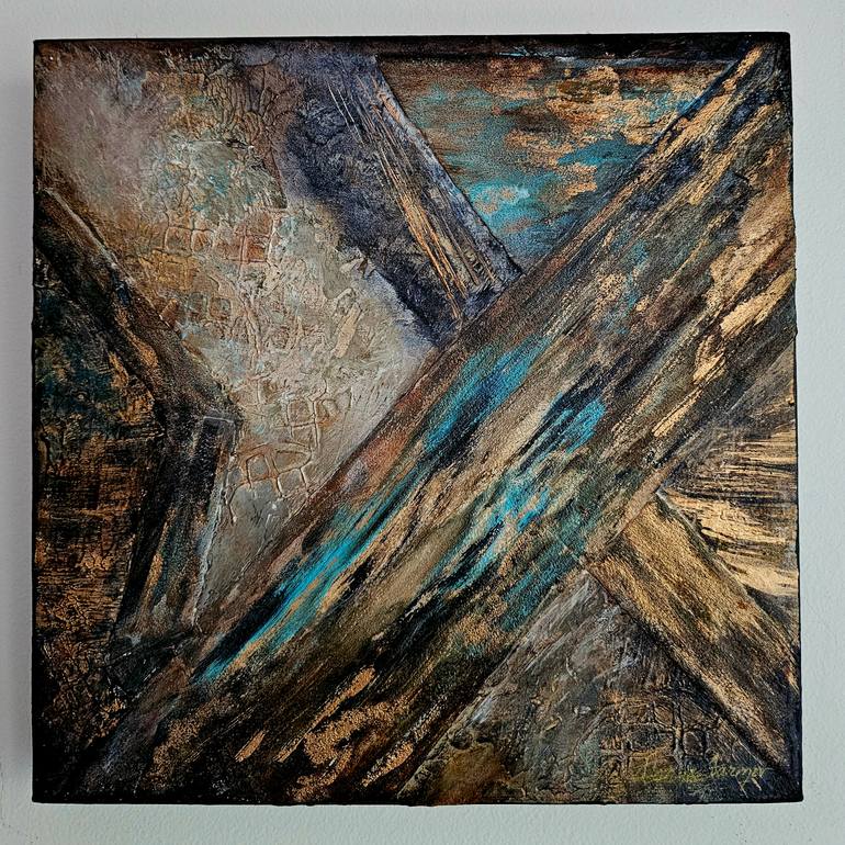 Original Abstract Painting by Donna Farmer | Abstract Art on Canvas | Crossroads: The Ancient Path