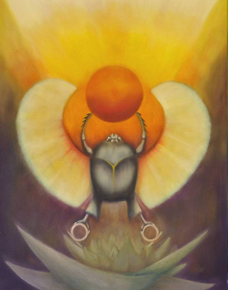 Original Fine Art Classical Mythology Painting by Roger Williamson
