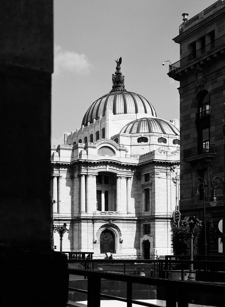 Original Architecture Photography by Axel Diaz Gonzalez | Black & White Art on Paper | Bellas Artes Palace