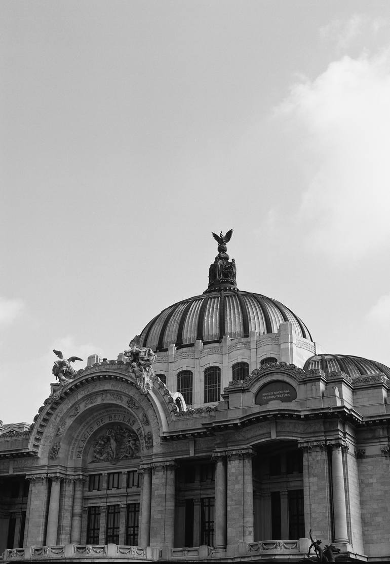 Original Architecture Photography by Axel Diaz Gonzalez | Black & White Art on Paper | Bellas Artes Palace