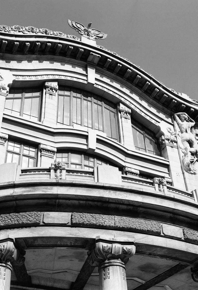 Original Architecture Photography by Axel Diaz Gonzalez | Black & White Art on Paper | Bellas Artes Palace