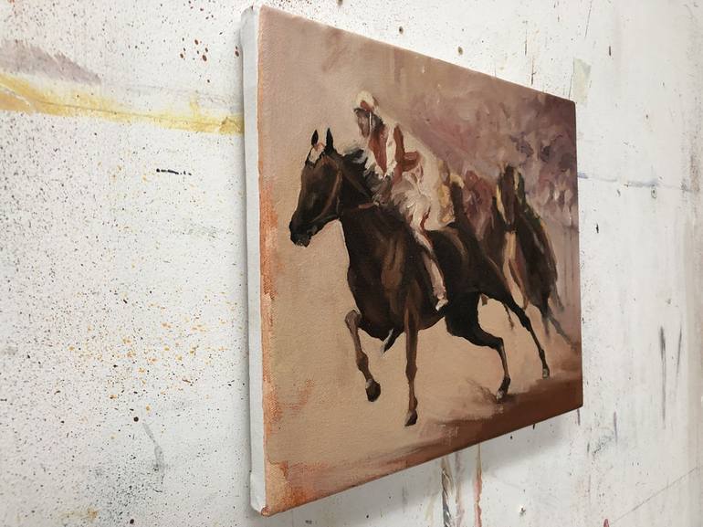 Original Contemporary Horse Painting by Zil Hoque