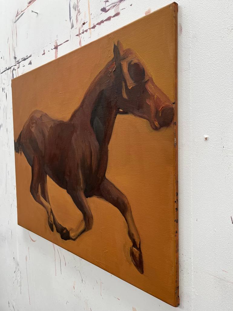 Original Contemporary Horse Painting by Zil Hoque