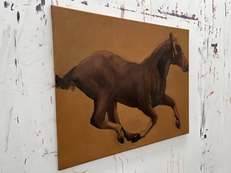 Original Contemporary Horse Painting by Zil Hoque