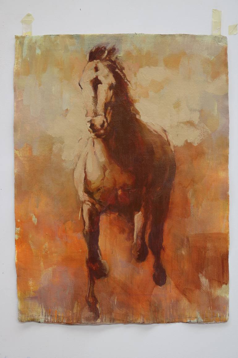 Original Horse Painting by Zil Hoque