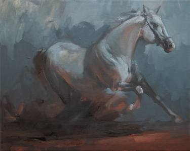 Original Contemporary Horse Paintings by Zil Hoque