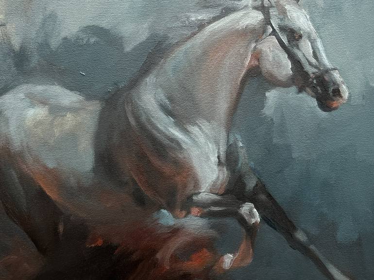 Original Horse Painting by Zil Hoque