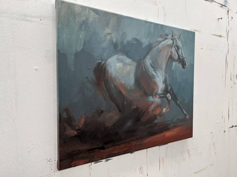 Original Contemporary Horse Painting by Zil Hoque
