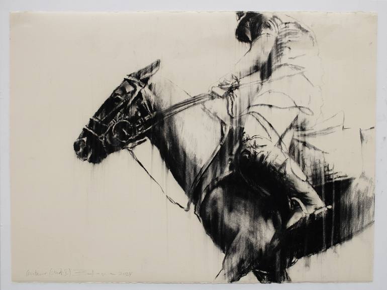 Original Contemporary Horse Drawing by Zil Hoque