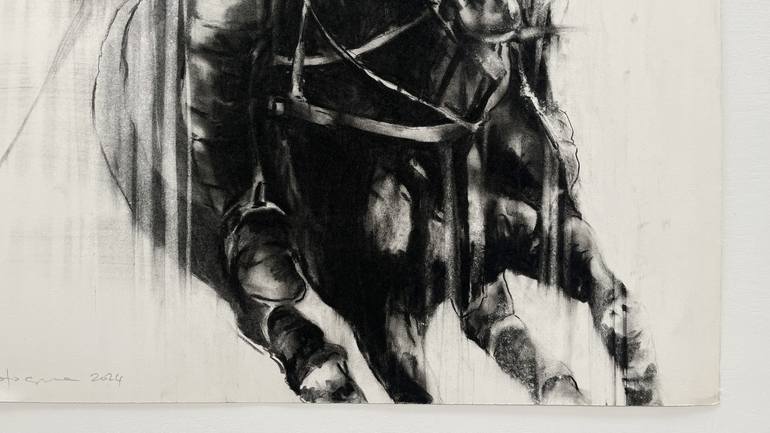 Original Contemporary Horse Drawing by Zil Hoque