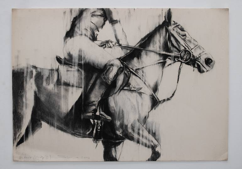 Original Contemporary Horse Drawing by Zil Hoque