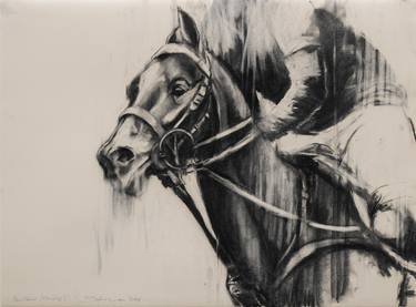 Original Figurative Horse Drawings by Zil Hoque