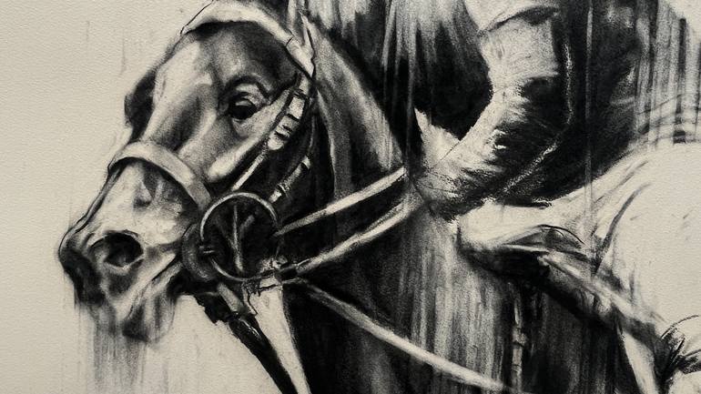 Original Contemporary Horse Drawing by Zil Hoque