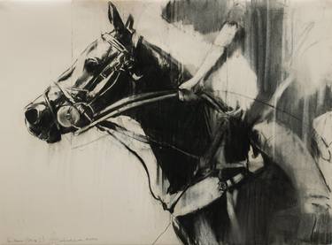 Original Expressionism Horse Drawings by Zil Hoque