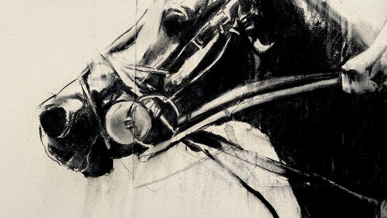 Original Horse Drawing by Zil Hoque