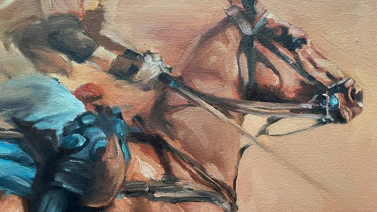 Original Contemporary Horse Painting by Zil Hoque